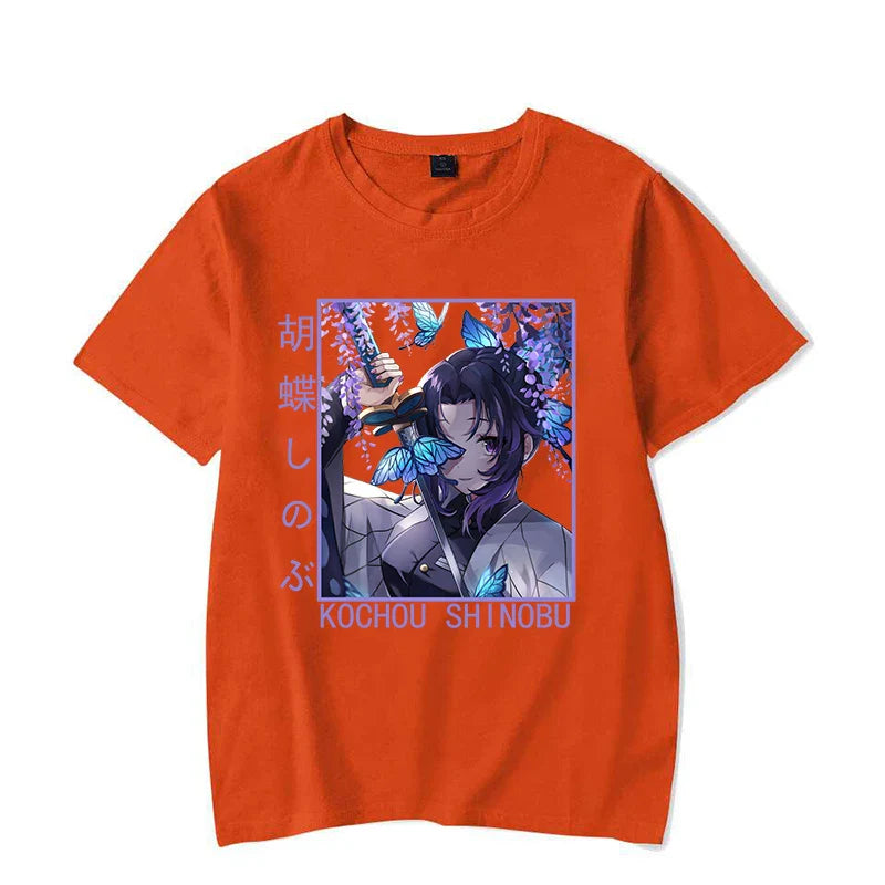 Butterfly Warrior Shinobu Tee - Orange / XS - T-Shirts - T-Shirts - 5 - 2024