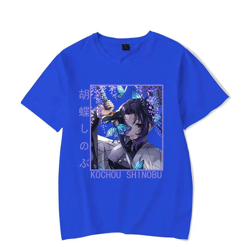 Butterfly Warrior Shinobu Tee - Blue / XS - T-Shirts - T-Shirts - 10 - 2024