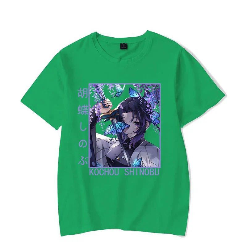 Butterfly Warrior Shinobu Tee - Green / XS - T-Shirts - T-Shirts - 3 - 2024