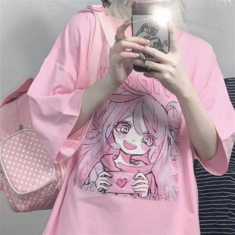 Candy Blush Anime Tee – Sweetheart Manga T-Shirt - Pink / XXXL - T-Shirts - Shirts & Tops - 6 - 2024