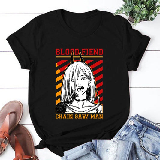 Chainsaw Man - Blood Fiend Tee - Black / XXS - T-Shirts - Shirts & Tops - 2 - 2024