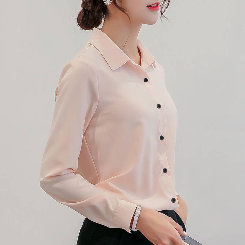 Chiffon Office Shirt - Pink / XL - T-Shirts - Shirts & Tops - 3 - 2024