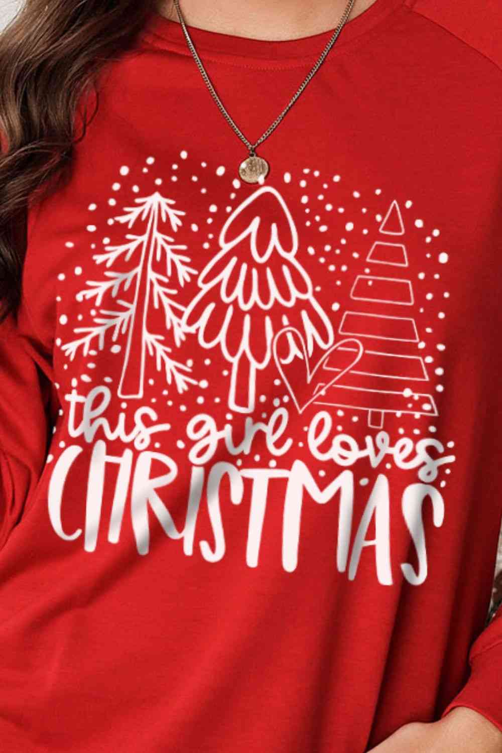 Christmas Tree Round Neck Sweatshirt - T-Shirts - Shirts & Tops - 3 - 2024