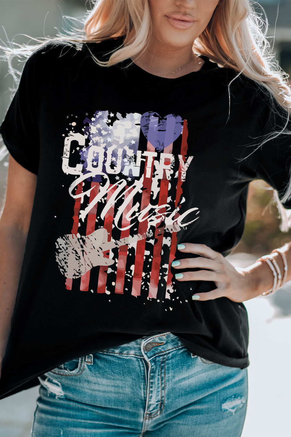 COUNTRY MUSIC Graphic Tee Shirt - T-Shirts - Shirts & Tops - 2 - 2024