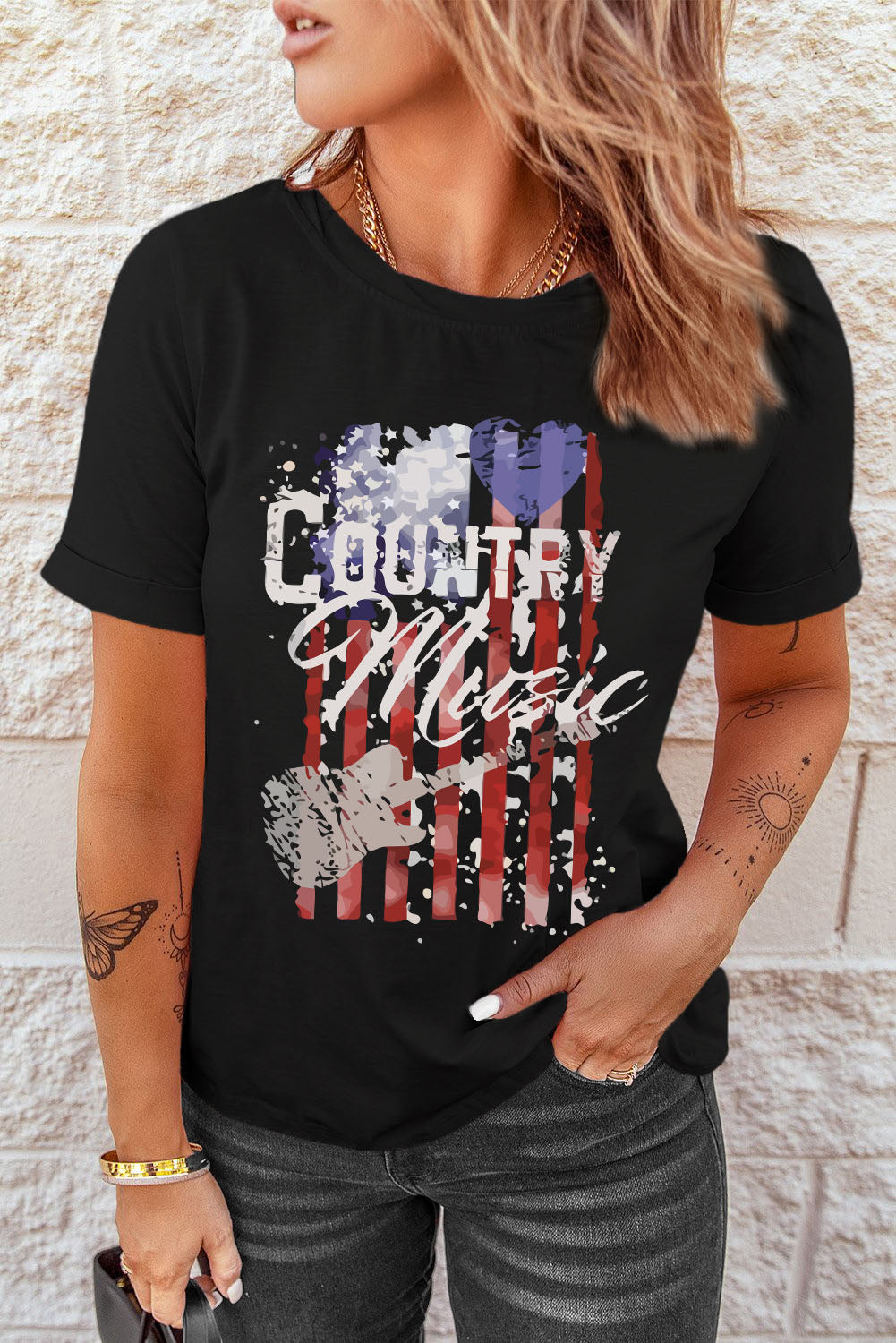 COUNTRY MUSIC Graphic Tee Shirt - T-Shirts - Shirts & Tops - 3 - 2024