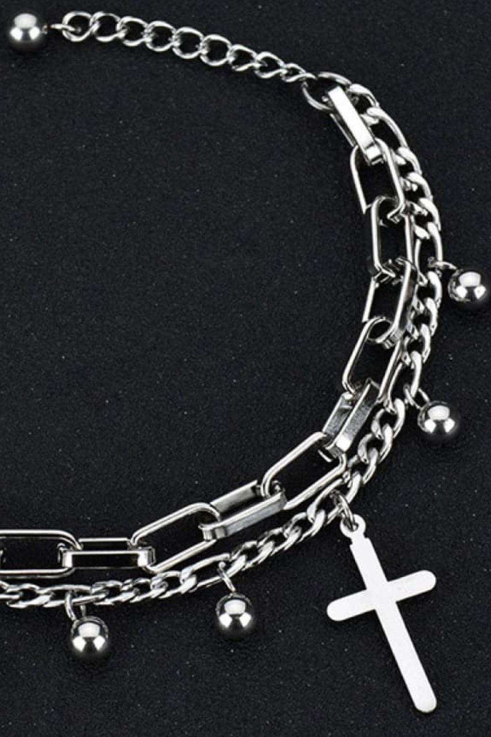 Cross Layered Stainless Steel Bracelet - T-Shirts - Bracelets - 3 - 2024
