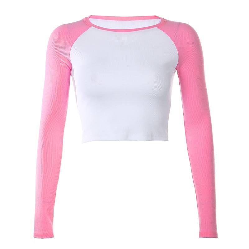 Cute Long Sleeve Tee - Pink / S - T-Shirts - Shirts & Tops - 16 - 2024