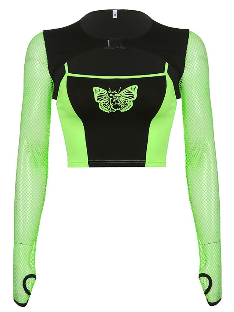 Cyber Goth 2 Piece Set - Green / L - T-Shirts - Clothing - 20 - 2024