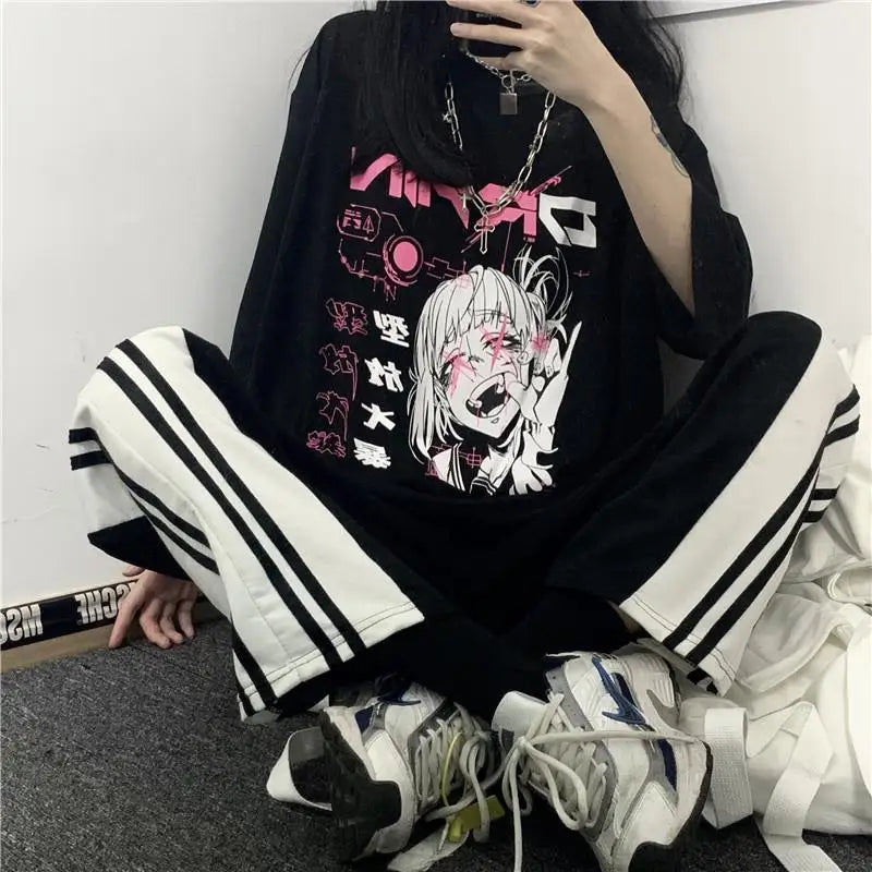 Cyber Pop Fantasy Tee – Vibrant Neon Anime Streetwear Shirt - T-Shirts - Shirts & Tops - 3 - 2024