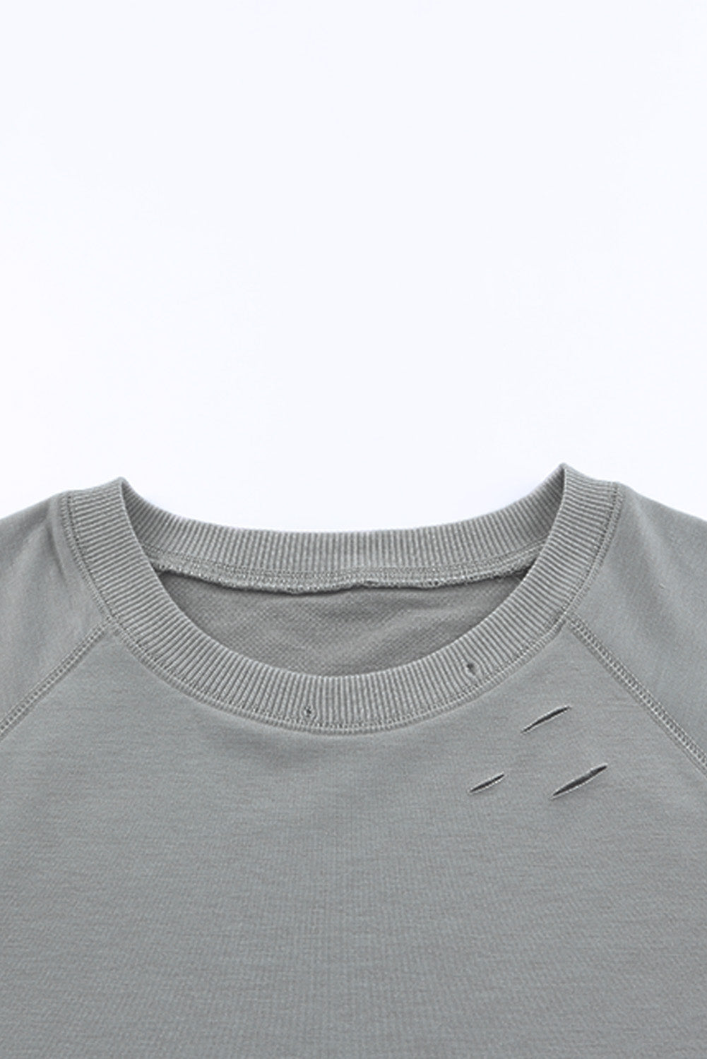 Distressed Long Raglan Sleeve Top - T-Shirts - Shirts & Tops - 5 - 2024