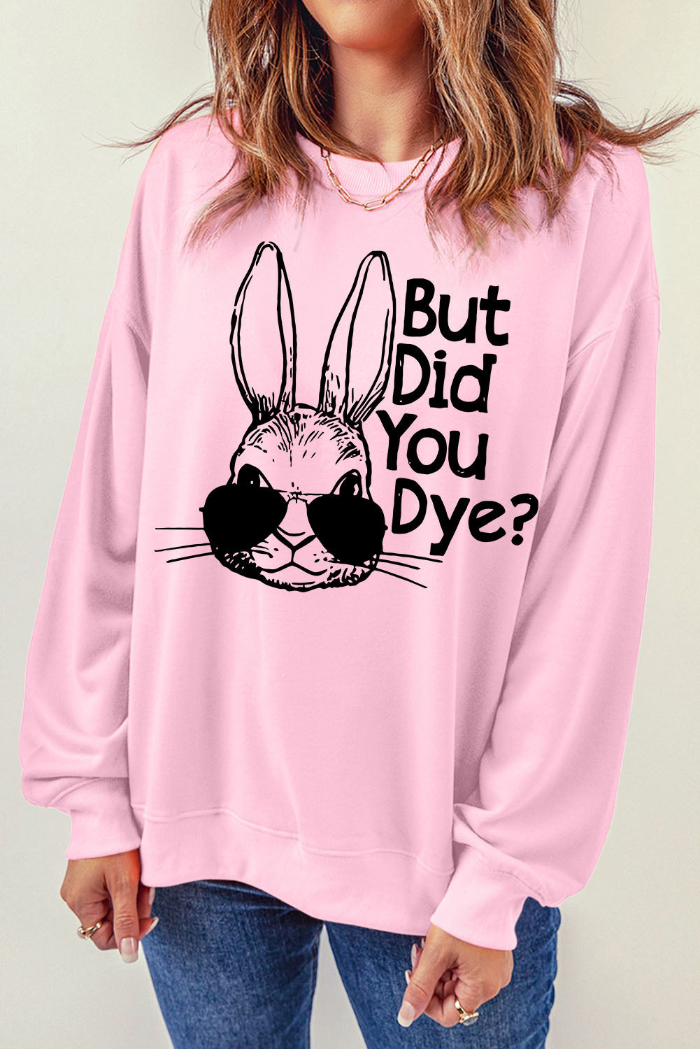 Easter Graphic Dropped Shoulder Sweatshirt - T-Shirts - Shirts & Tops - 3 - 2024