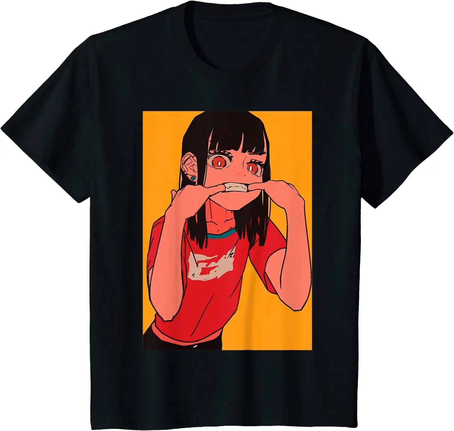 Edgy Anime-Inspired T-Shirt - Black / S / No | CHINA - T-Shirts - T-Shirts - 1 - 2024