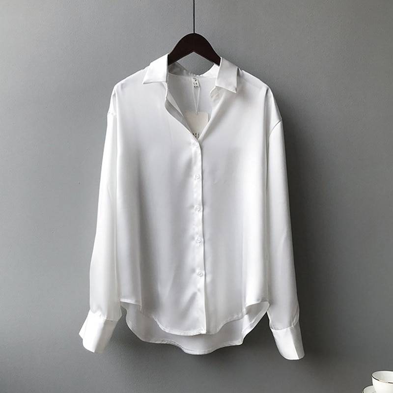 Elegant Silk Shirt - White / XL - T-Shirts - Shirts & Tops - 29 - 2024
