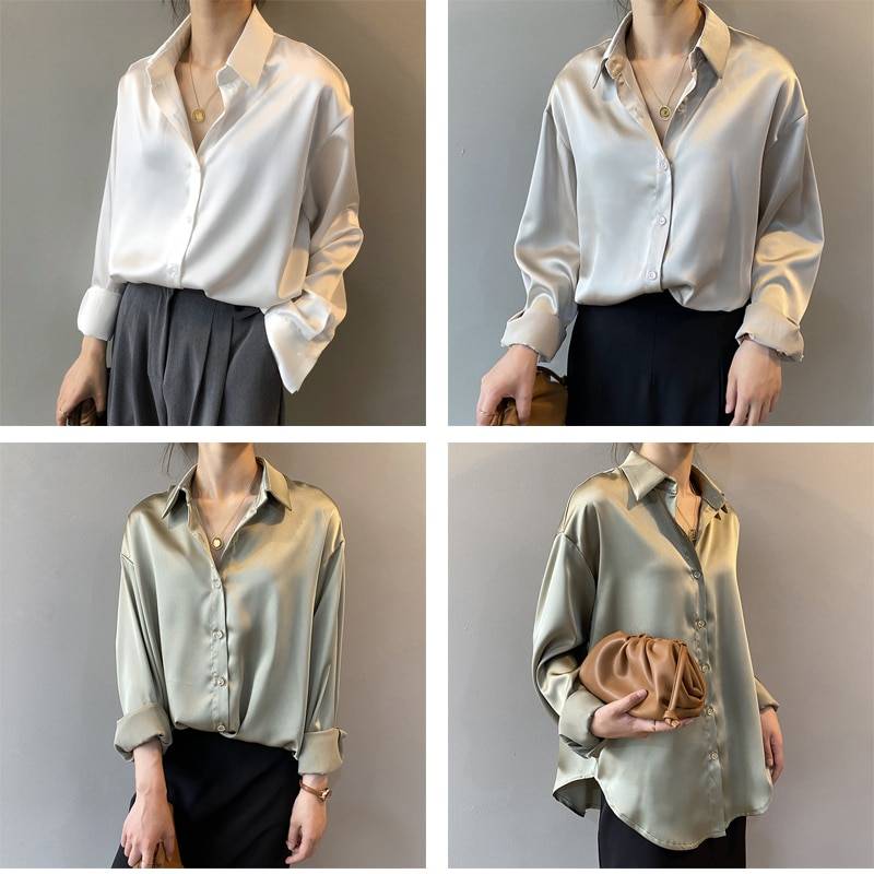 Elegant Silk Shirt - T-Shirts - Shirts & Tops - 9 - 2024