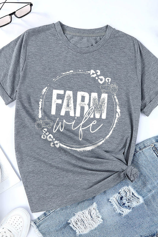 FARM WIFE Graphic Tee Shirt - T-Shirts - Shirts & Tops - 1 - 2024