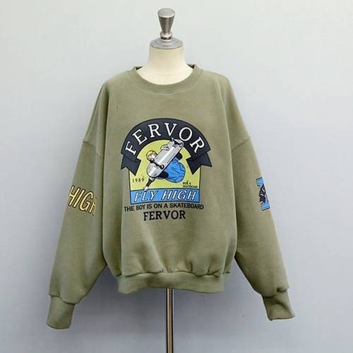 Fervor Fly High Sweatshirt - Green / XXL - T-Shirts - Shirts & Tops - 7 - 2024