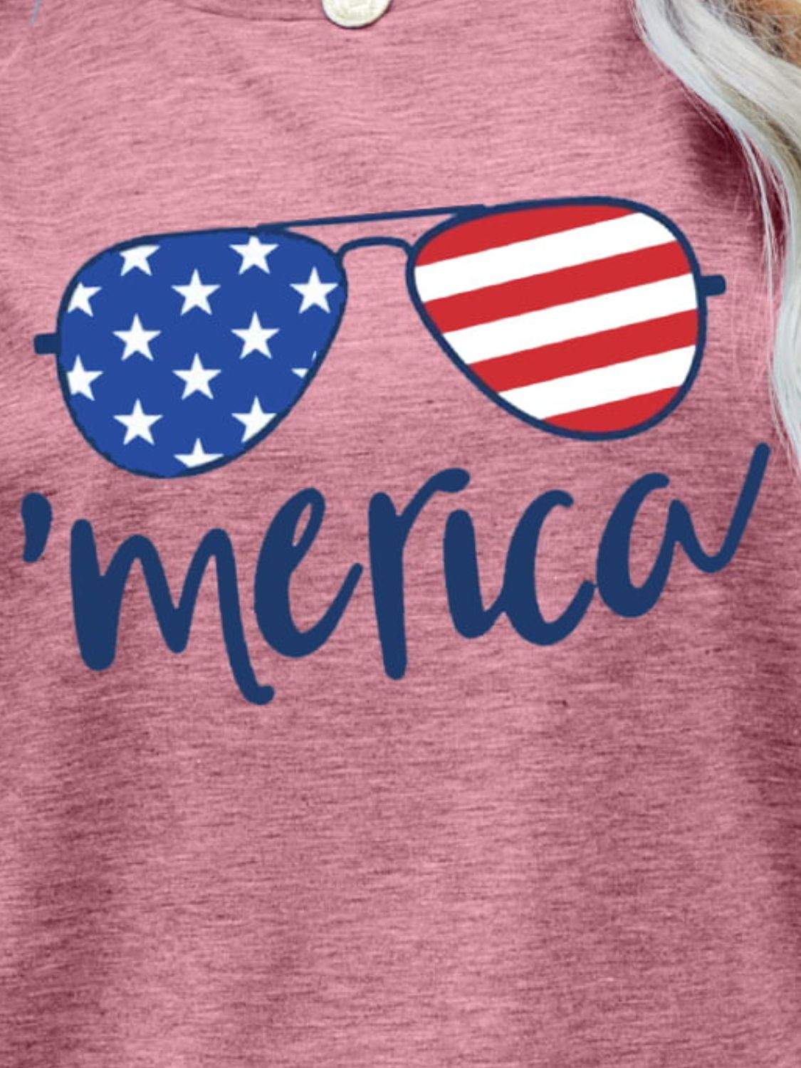 US Flag Glasses Graphic Tee - T-Shirts - Shirts & Tops - 8 - 2024