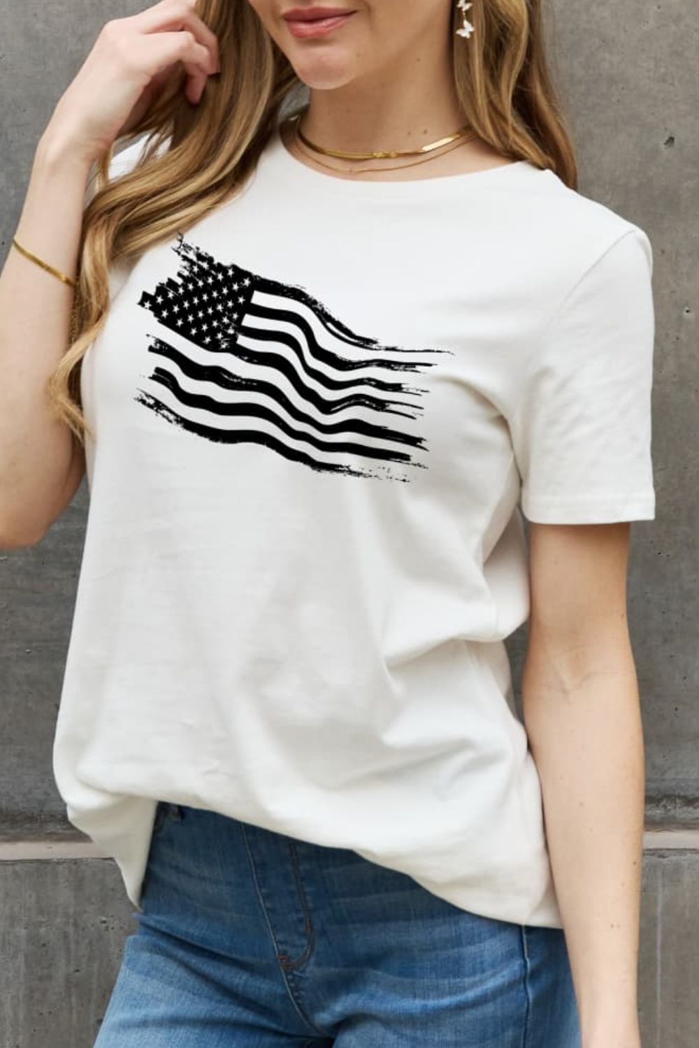 US Flag Graphic Cotton Tee - T-Shirts - Shirts & Tops - 3 - 2024