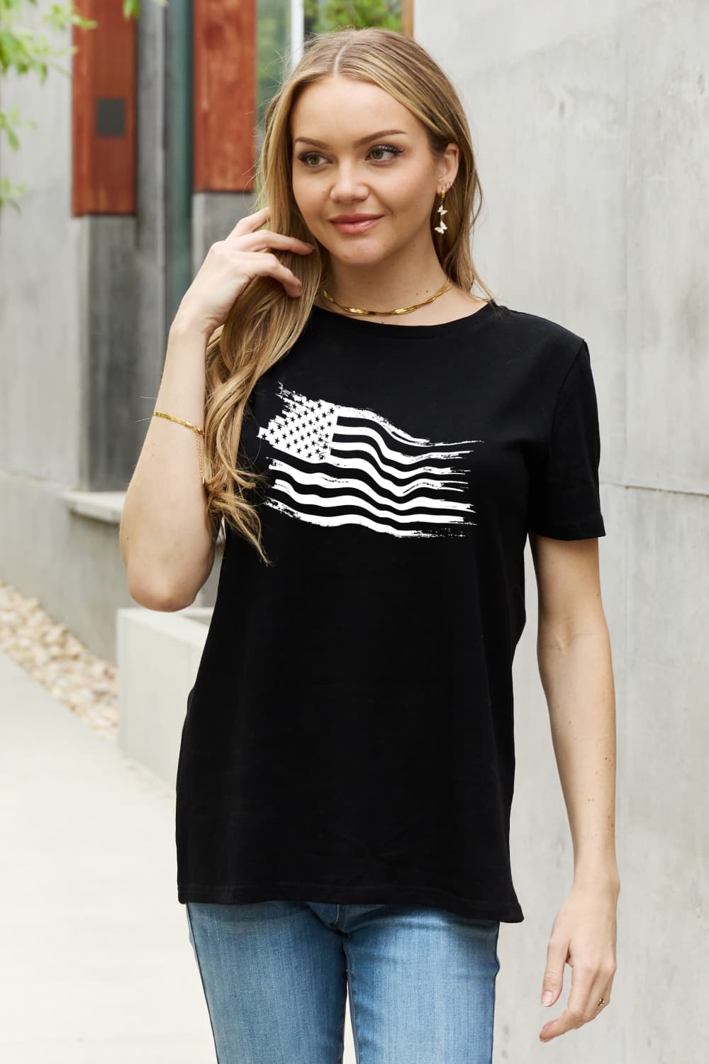 US Flag Graphic Cotton Tee - T-Shirts - Shirts & Tops - 6 - 2024