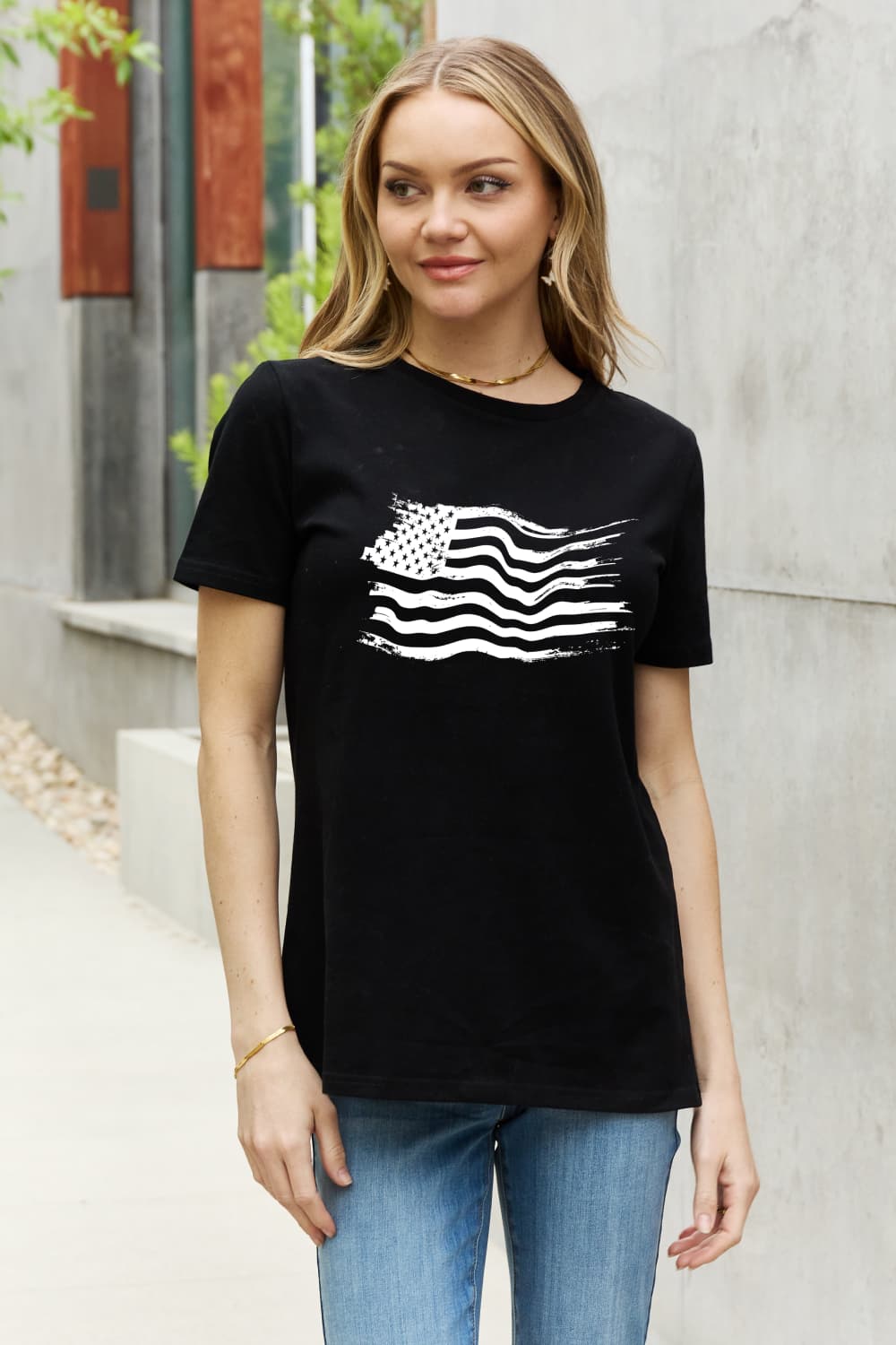 US Flag Graphic Cotton Tee - T-Shirts - Shirts & Tops - 7 - 2024