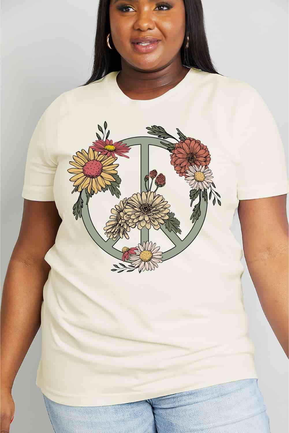 Flower Graphic Cotton Tee - T-Shirts - Shirts & Tops - 11 - 2024