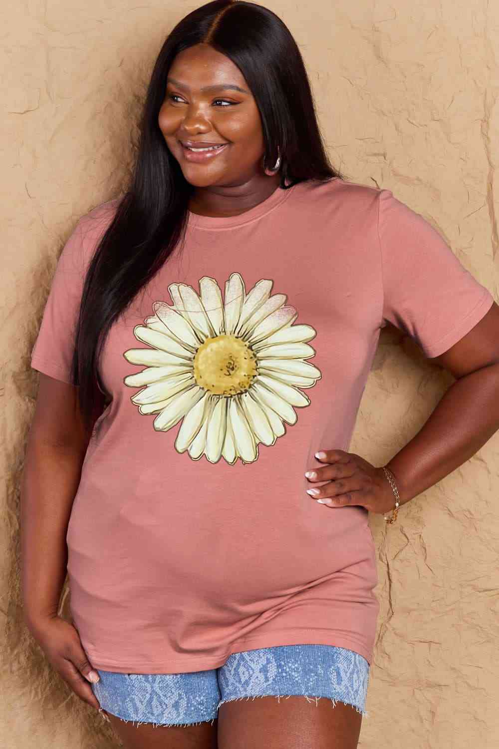 FLOWER Graphic Cotton Tee - T-Shirts - Shirts & Tops - 14 - 2024