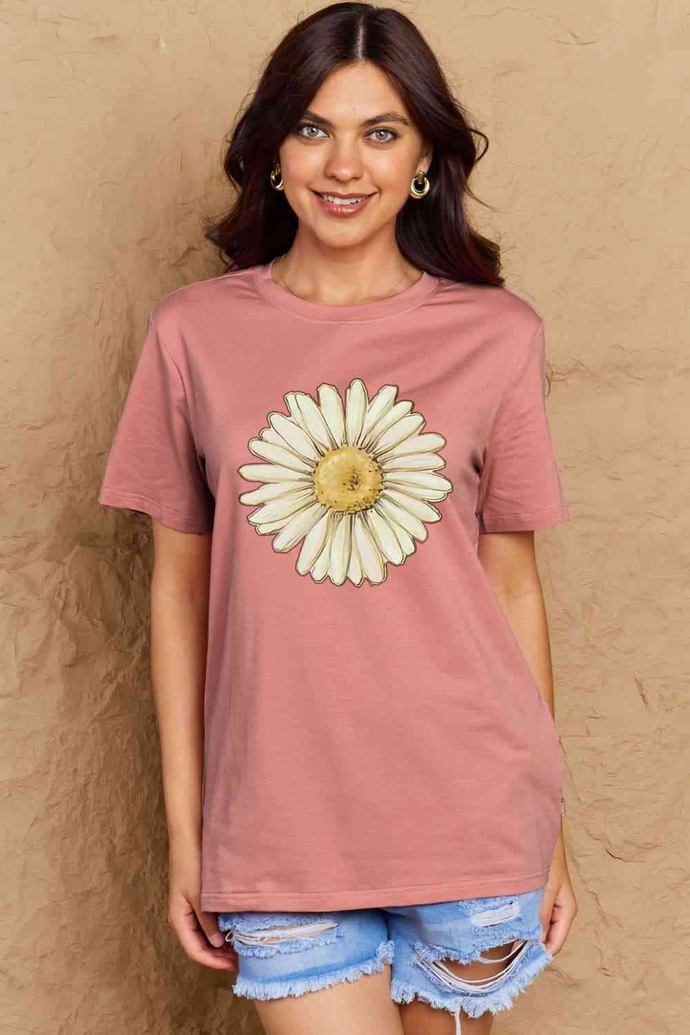 FLOWER Graphic Cotton Tee - T-Shirts - Shirts & Tops - 17 - 2024