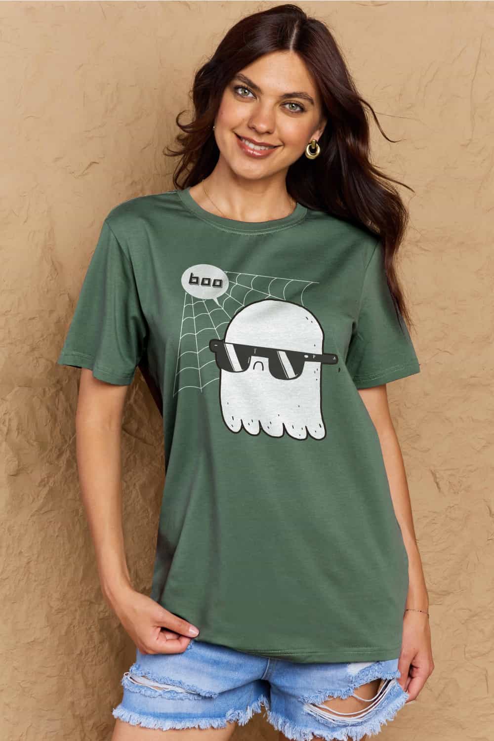 Full Size BOO Graphic Cotton T-Shirt - T-Shirts - Shirts & Tops - 28 - 2024