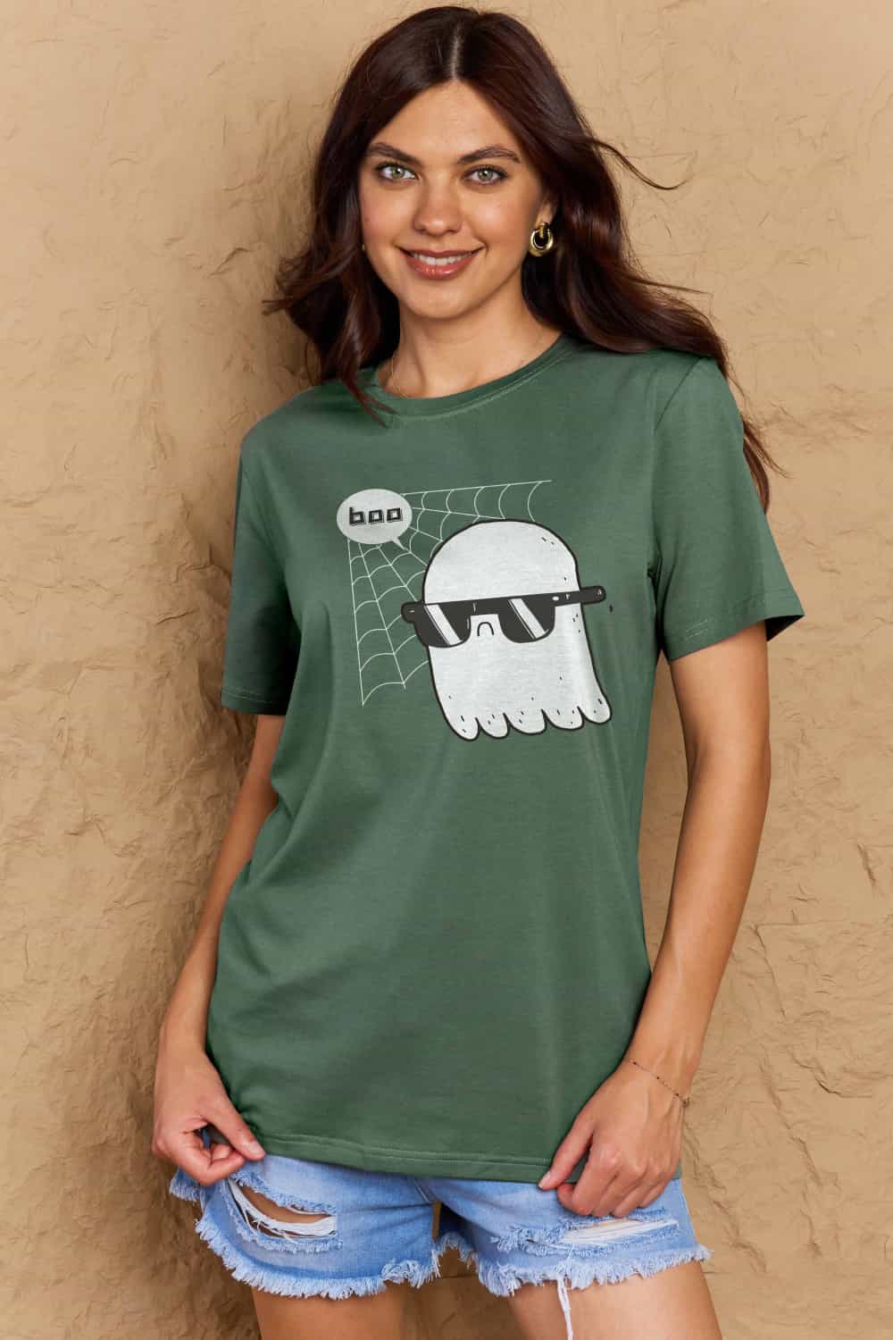 Full Size BOO Graphic Cotton T-Shirt - T-Shirts - Shirts & Tops - 29 - 2024