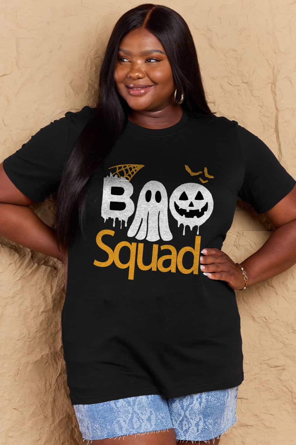 Full Size BOO SQUAD Graphic Cotton T-Shirt - T-Shirts - Shirts & Tops - 8 - 2024