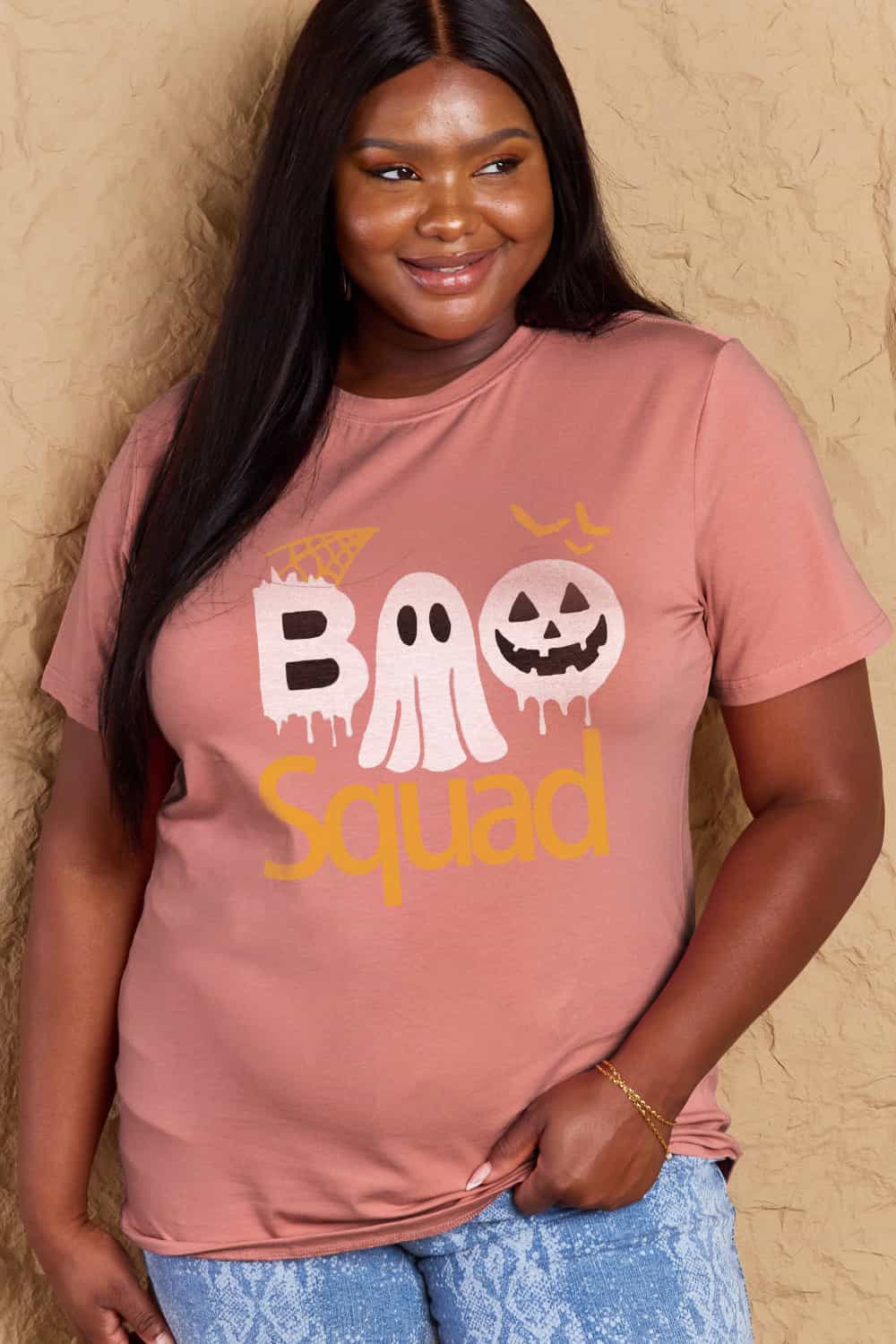Full Size BOO SQUAD Graphic Cotton T-Shirt - T-Shirts - Shirts & Tops - 20 - 2024