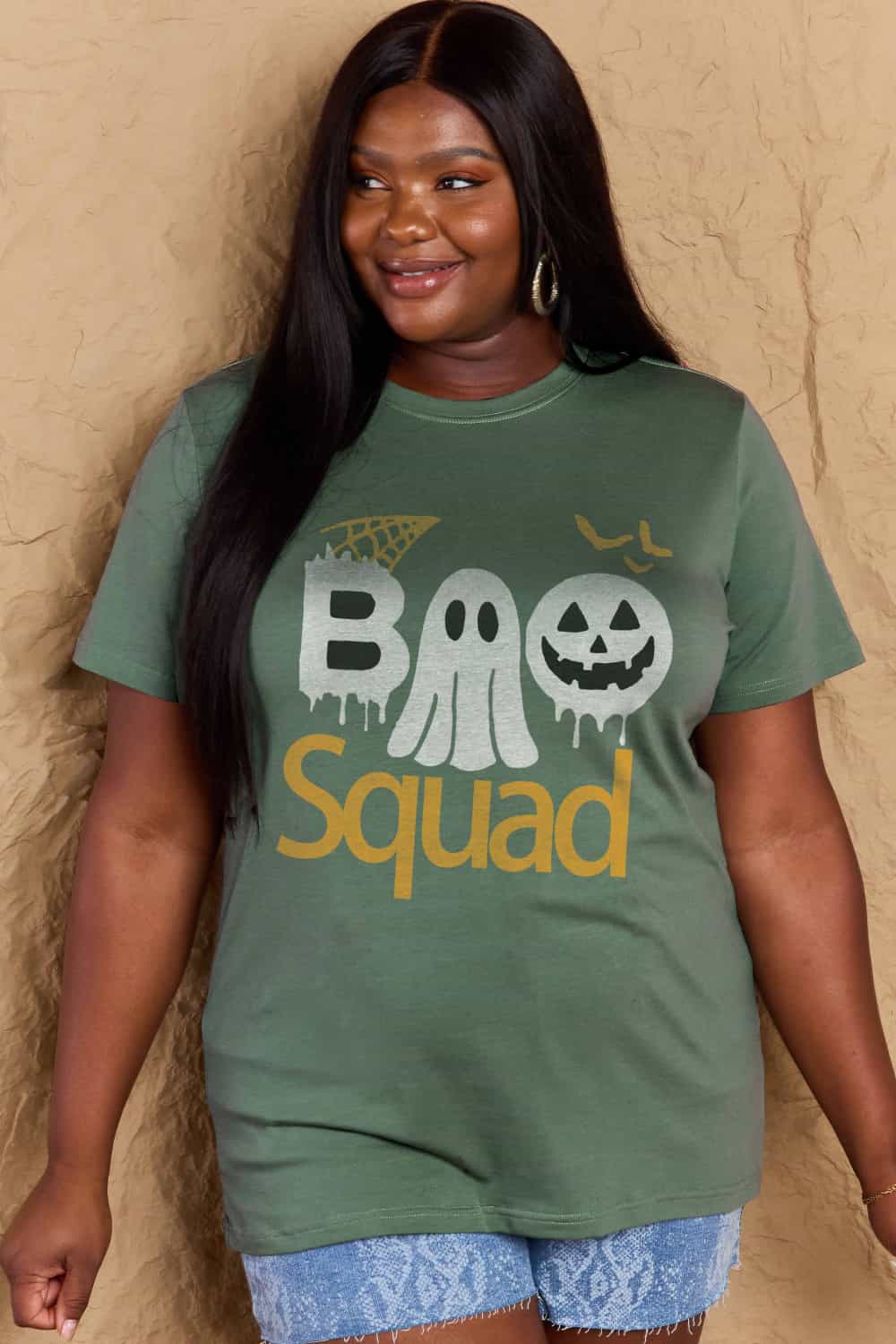 Full Size BOO SQUAD Graphic Cotton T-Shirt - T-Shirts - Shirts & Tops - 26 - 2024