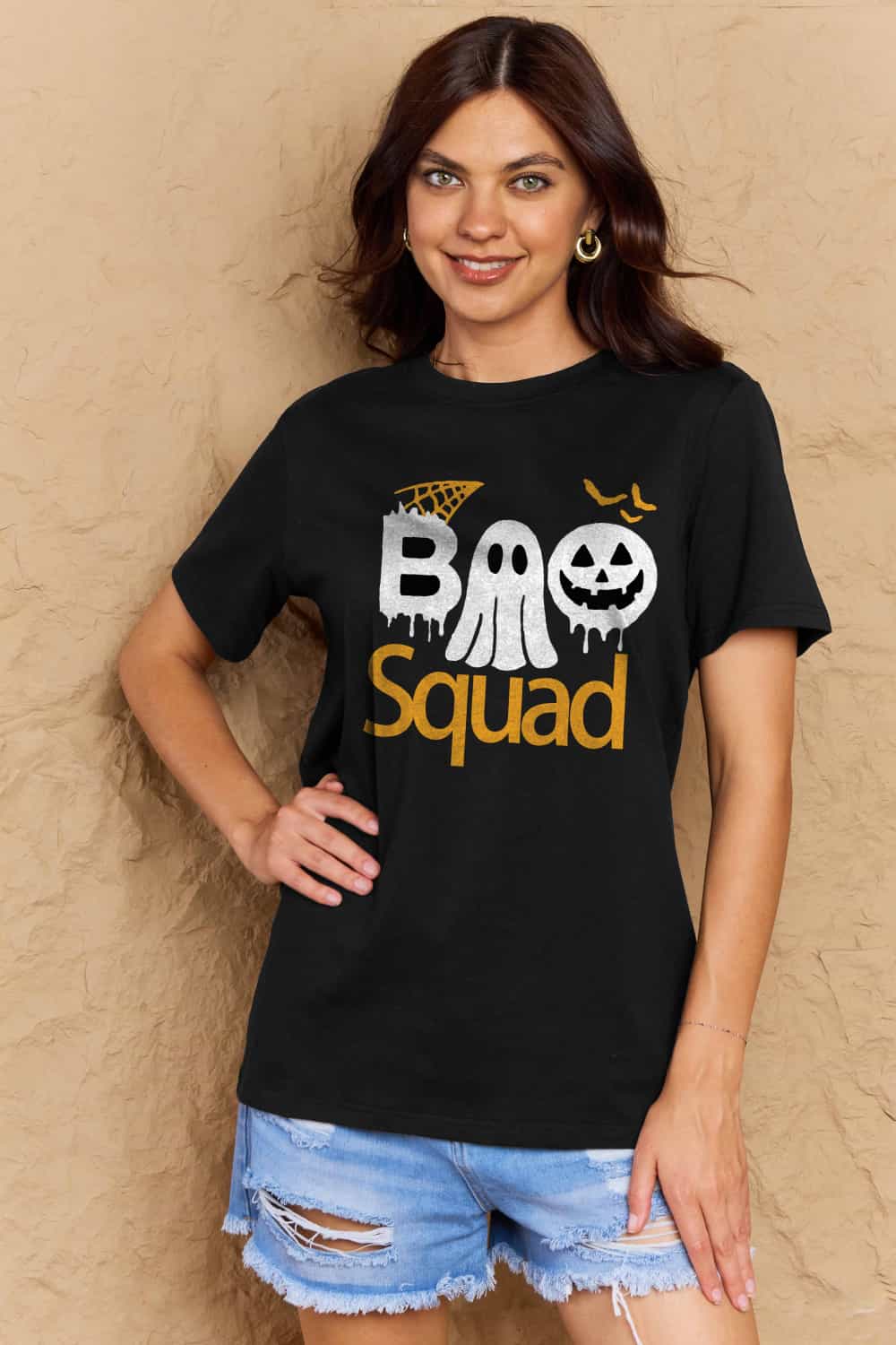 Full Size BOO SQUAD Graphic Cotton T-Shirt - T-Shirts - Shirts & Tops - 11 - 2024
