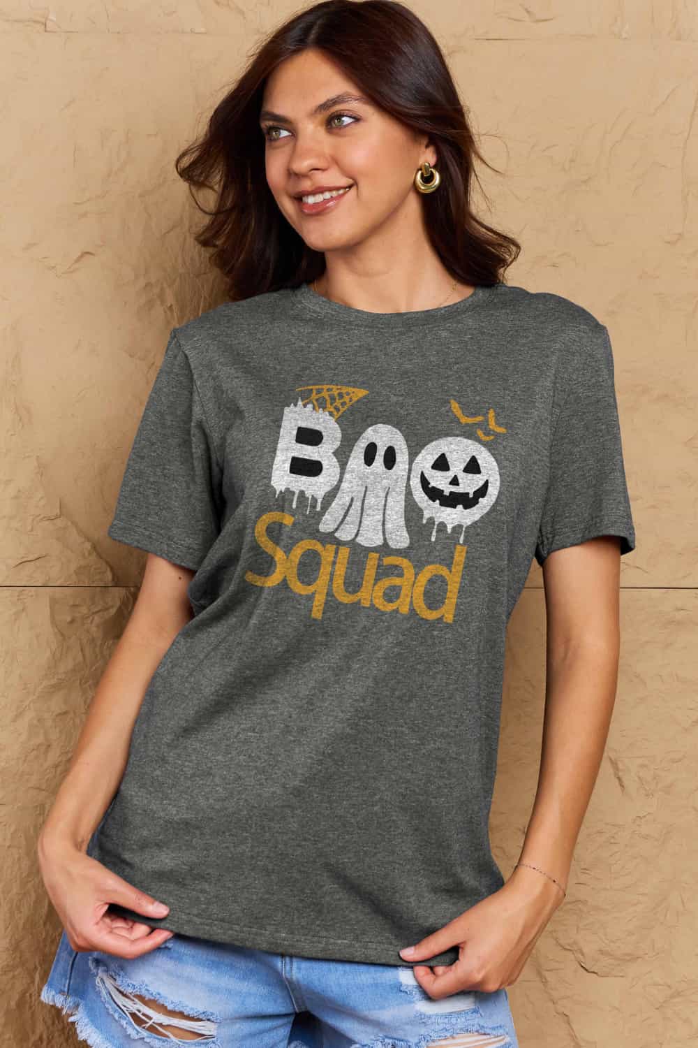 Full Size BOO SQUAD Graphic Cotton T-Shirt - T-Shirts - Shirts & Tops - 17 - 2024