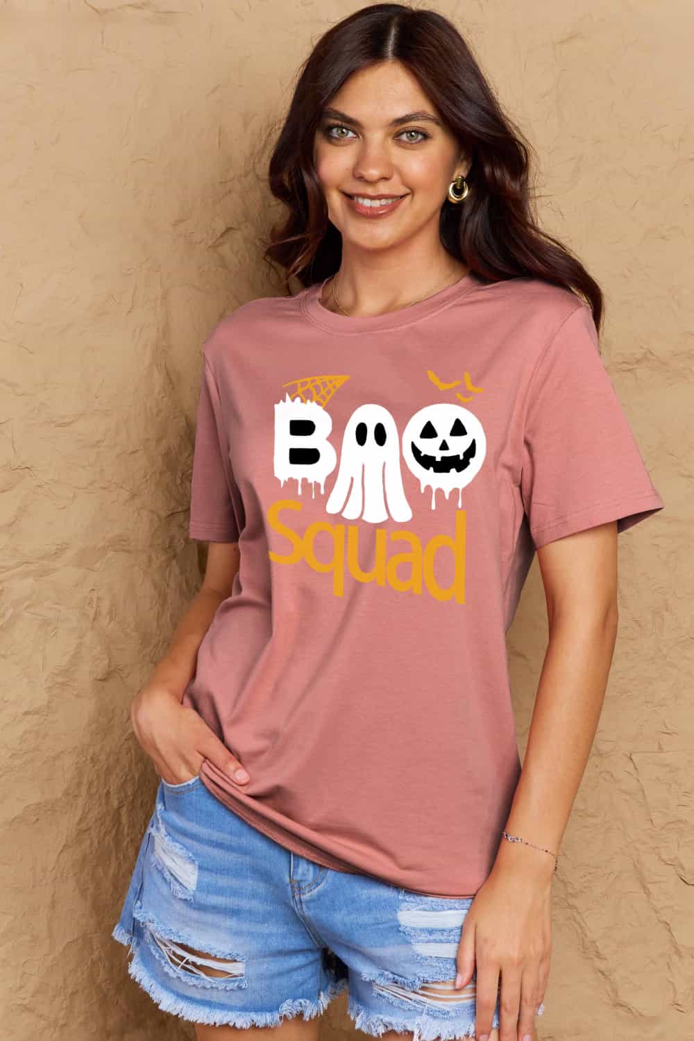 Full Size BOO SQUAD Graphic Cotton T-Shirt - T-Shirts - Shirts & Tops - 23 - 2024