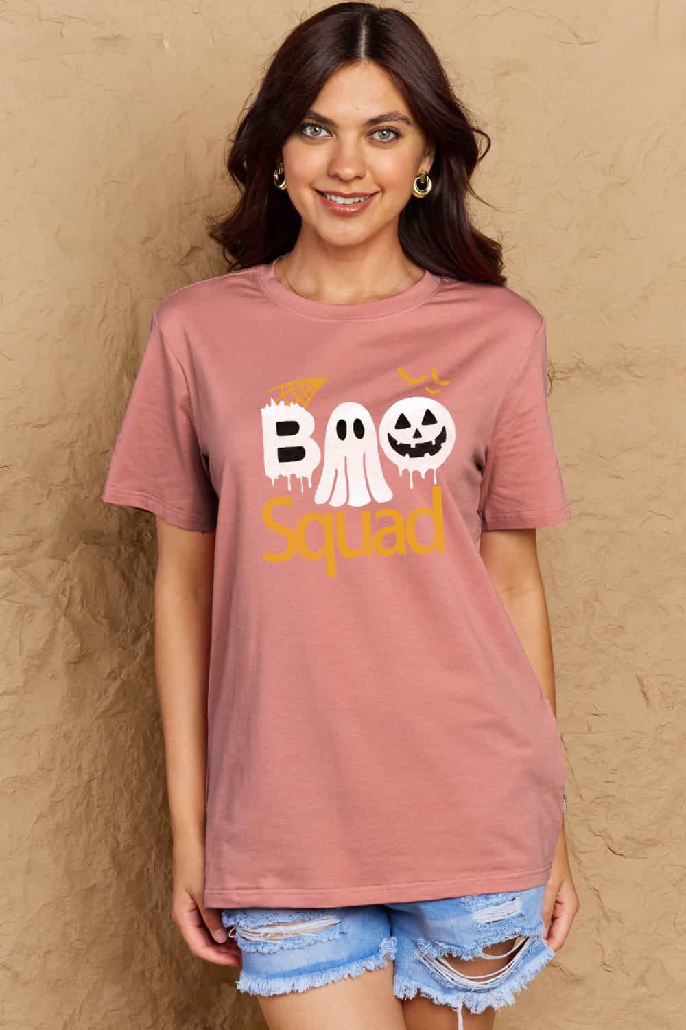 Full Size BOO SQUAD Graphic Cotton T-Shirt - T-Shirts - Shirts & Tops - 22 - 2024
