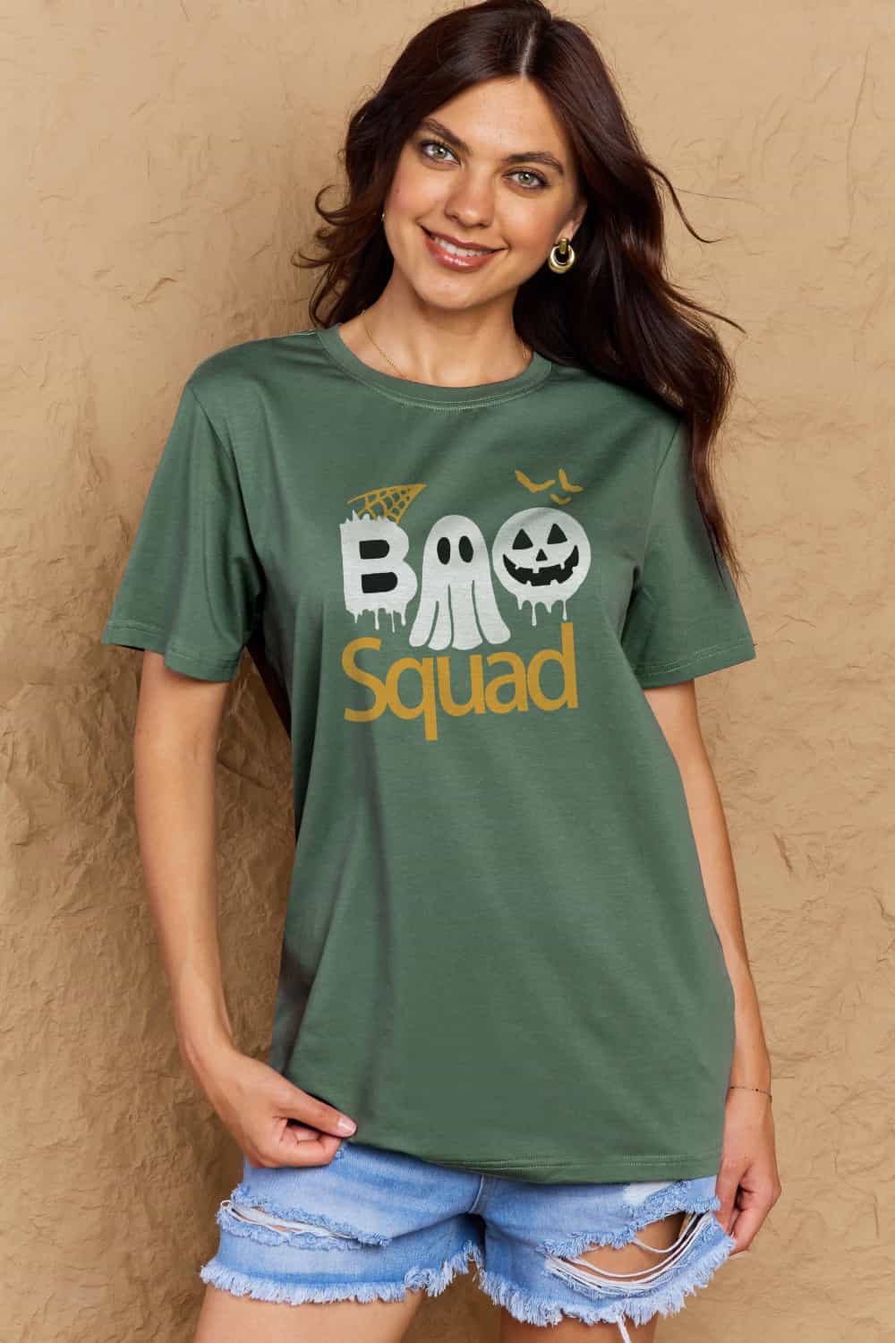 Full Size BOO SQUAD Graphic Cotton T-Shirt - T-Shirts - Shirts & Tops - 28 - 2024