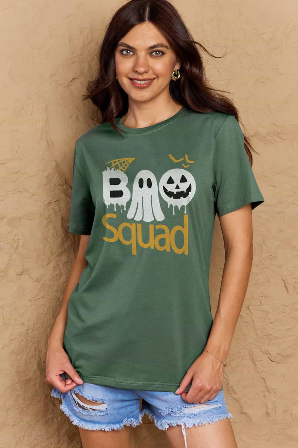 Full Size BOO SQUAD Graphic Cotton T-Shirt - T-Shirts - Shirts & Tops - 29 - 2024
