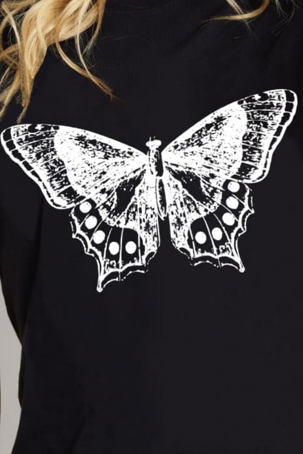 Full Size Butterfly Graphic Cotton T-Shirt - T-Shirts - Shirts & Tops - 6 - 2024