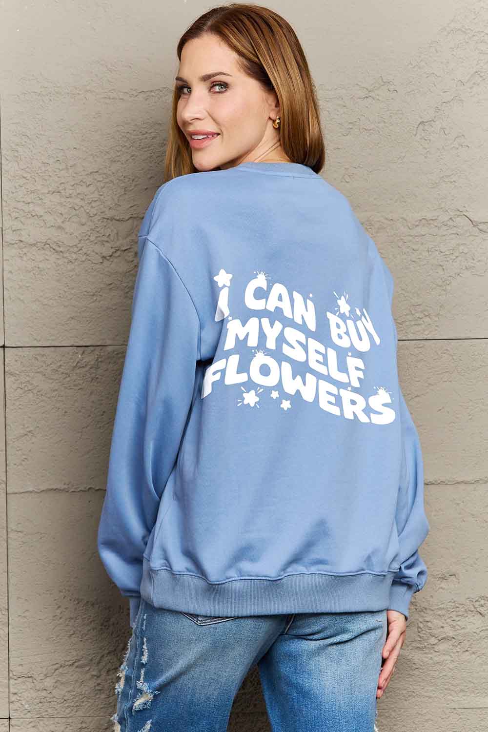 Full Size I CAN BUY MYSELF FLOWERS Graphic Sweatshirt - T-Shirts - Shirts & Tops - 2 - 2024