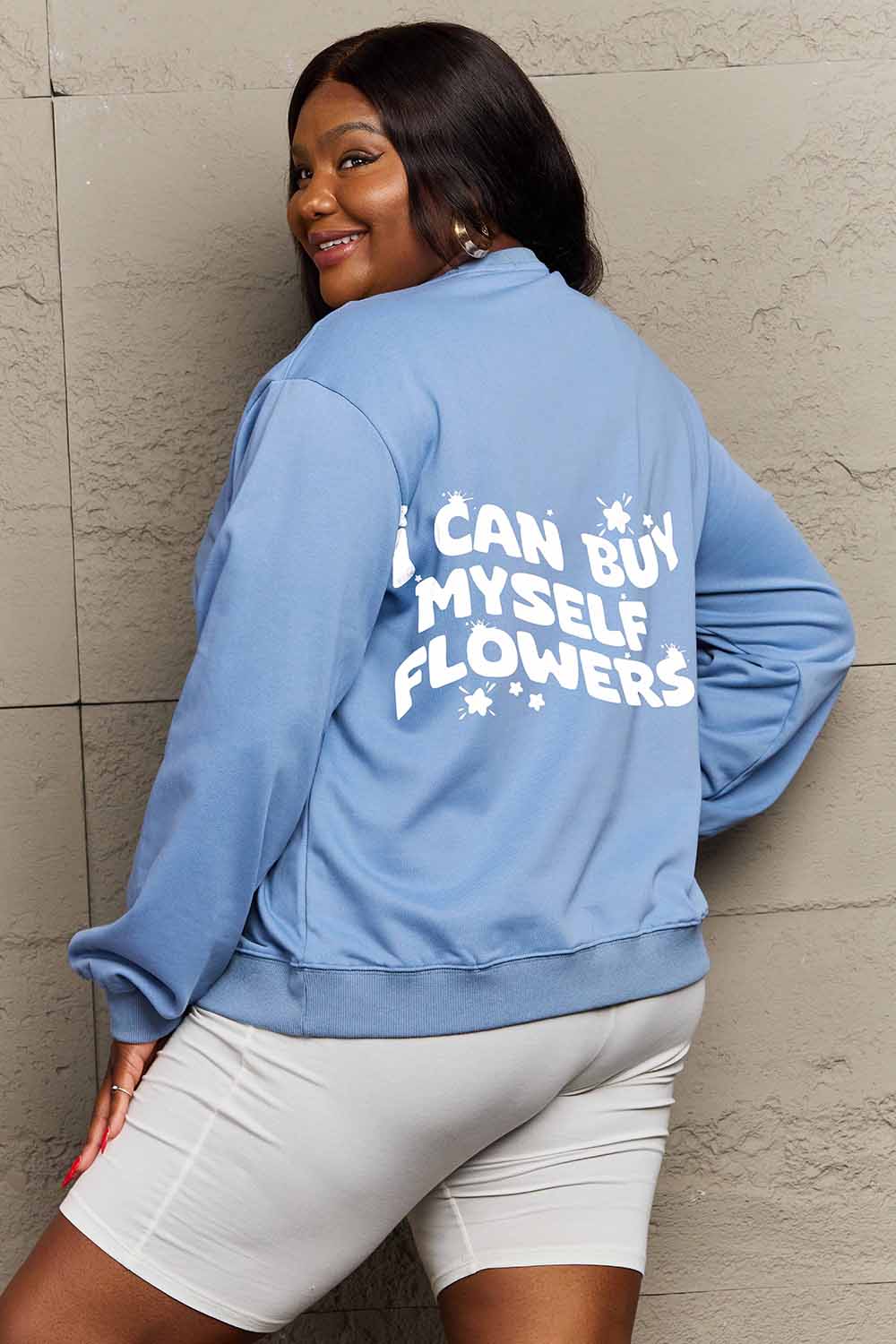 Full Size I CAN BUY MYSELF FLOWERS Graphic Sweatshirt - T-Shirts - Shirts & Tops - 5 - 2024
