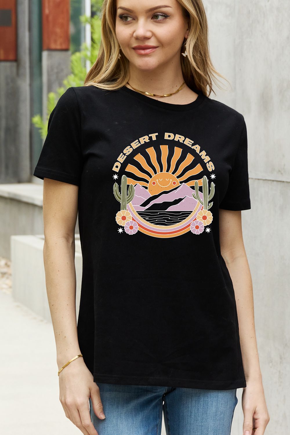 Full Size DESERT DREAMS Graphic Cotton Tee - T-Shirts - Shirts & Tops - 10 - 2024