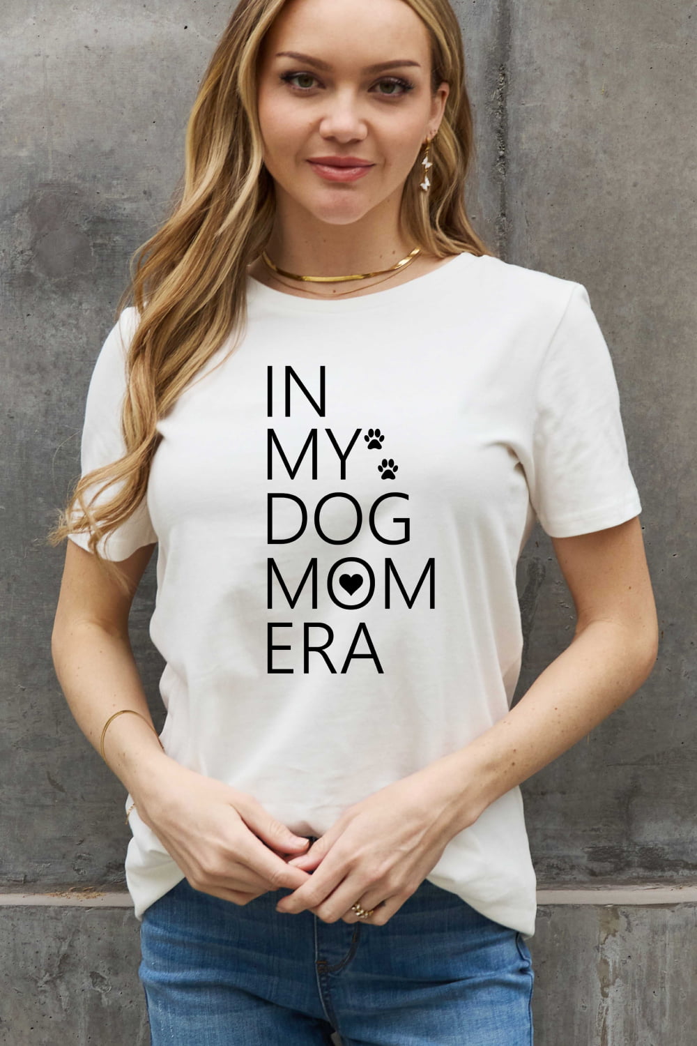 Full Size IN MY DOG MOM ERA Graphic Cotton Tee - T-Shirts - Shirts & Tops - 5 - 2024