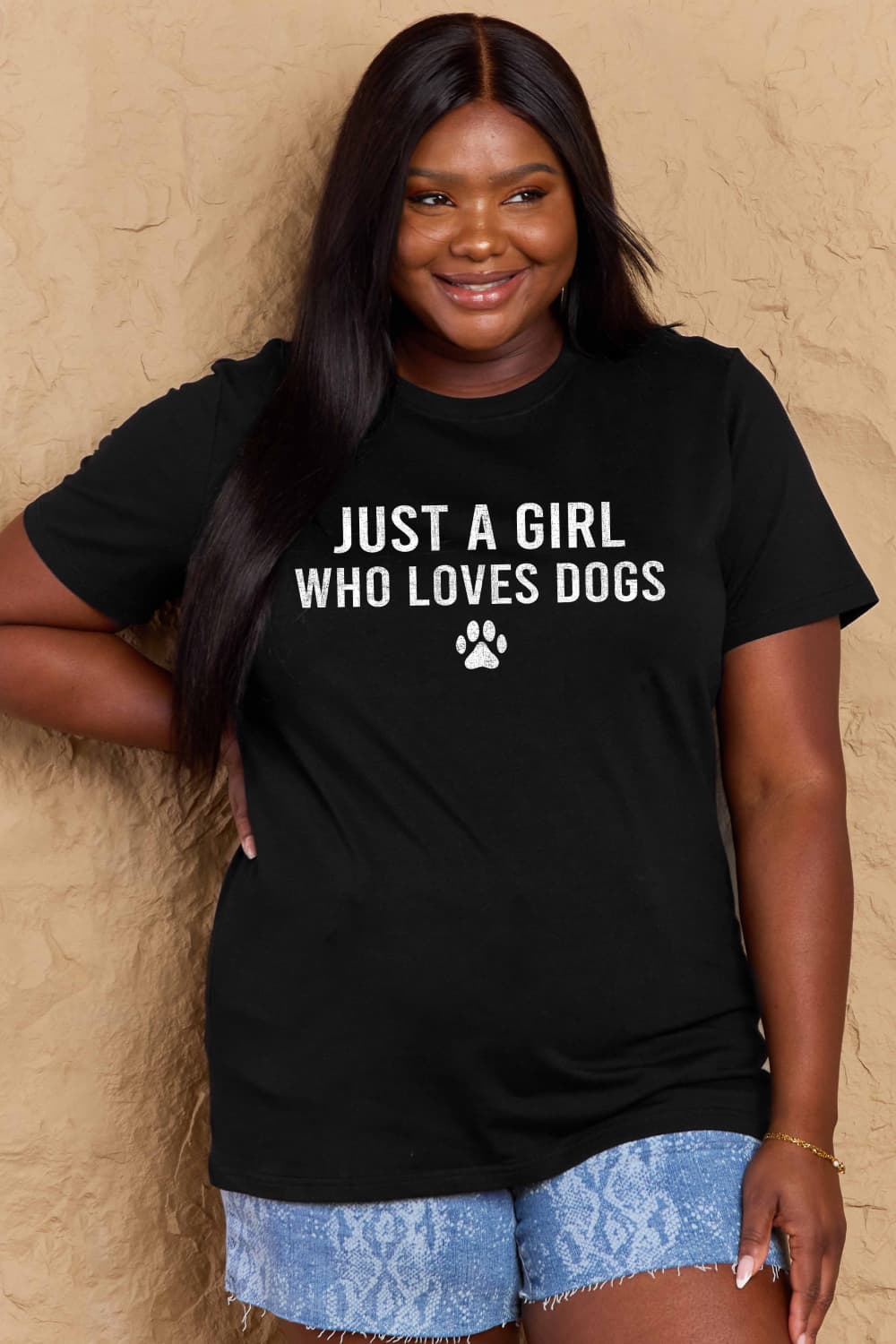 Full Size Dog Paw Graphic Cotton T-Shirt - T-Shirts - Shirts & Tops - 11 - 2024