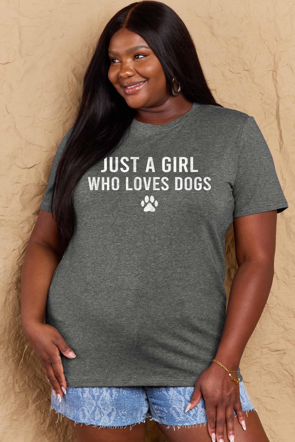 Full Size Dog Paw Graphic Cotton T-Shirt - T-Shirts - Shirts & Tops - 22 - 2024