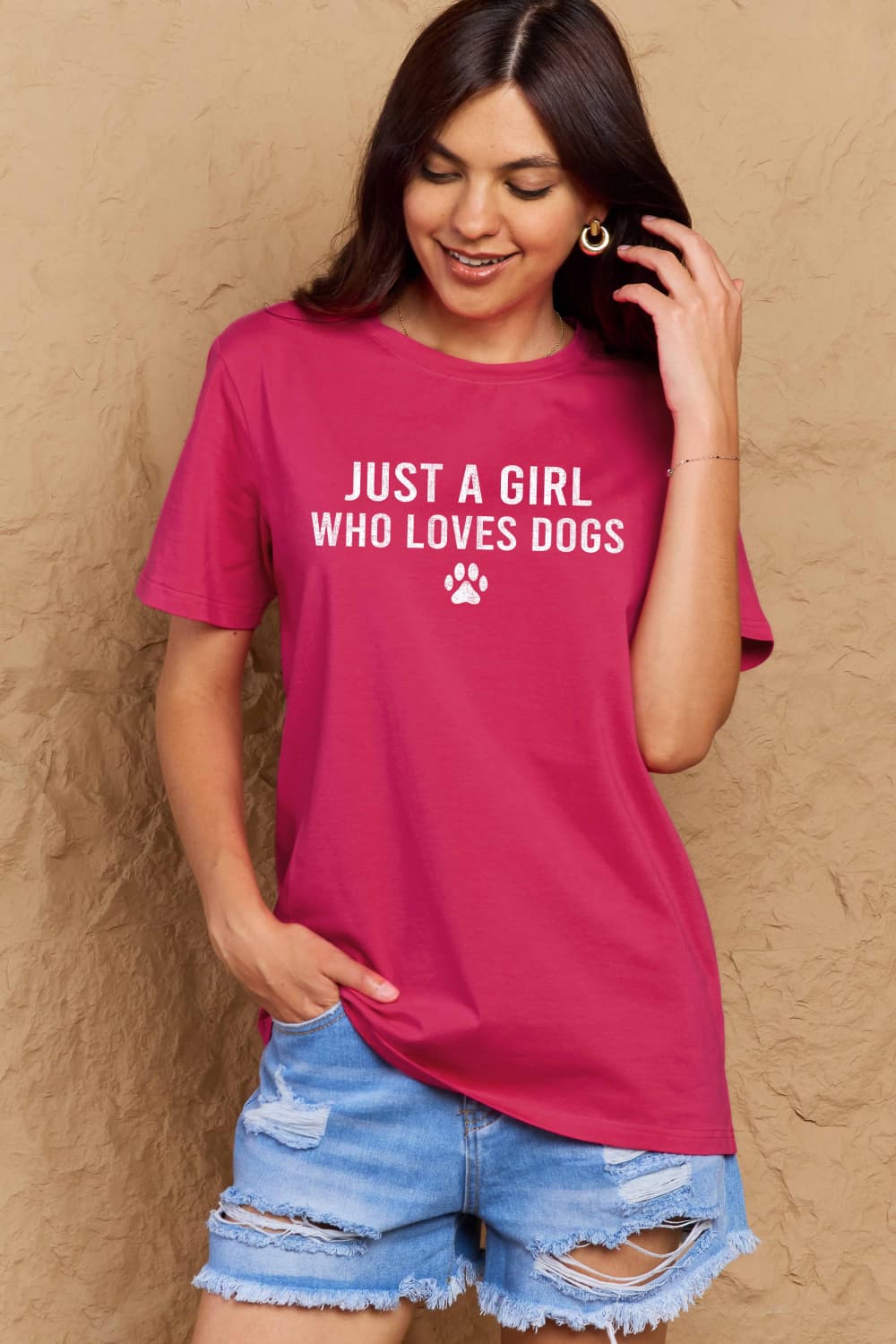 Full Size Dog Paw Graphic Cotton T-Shirt - T-Shirts - Shirts & Tops - 3 - 2024