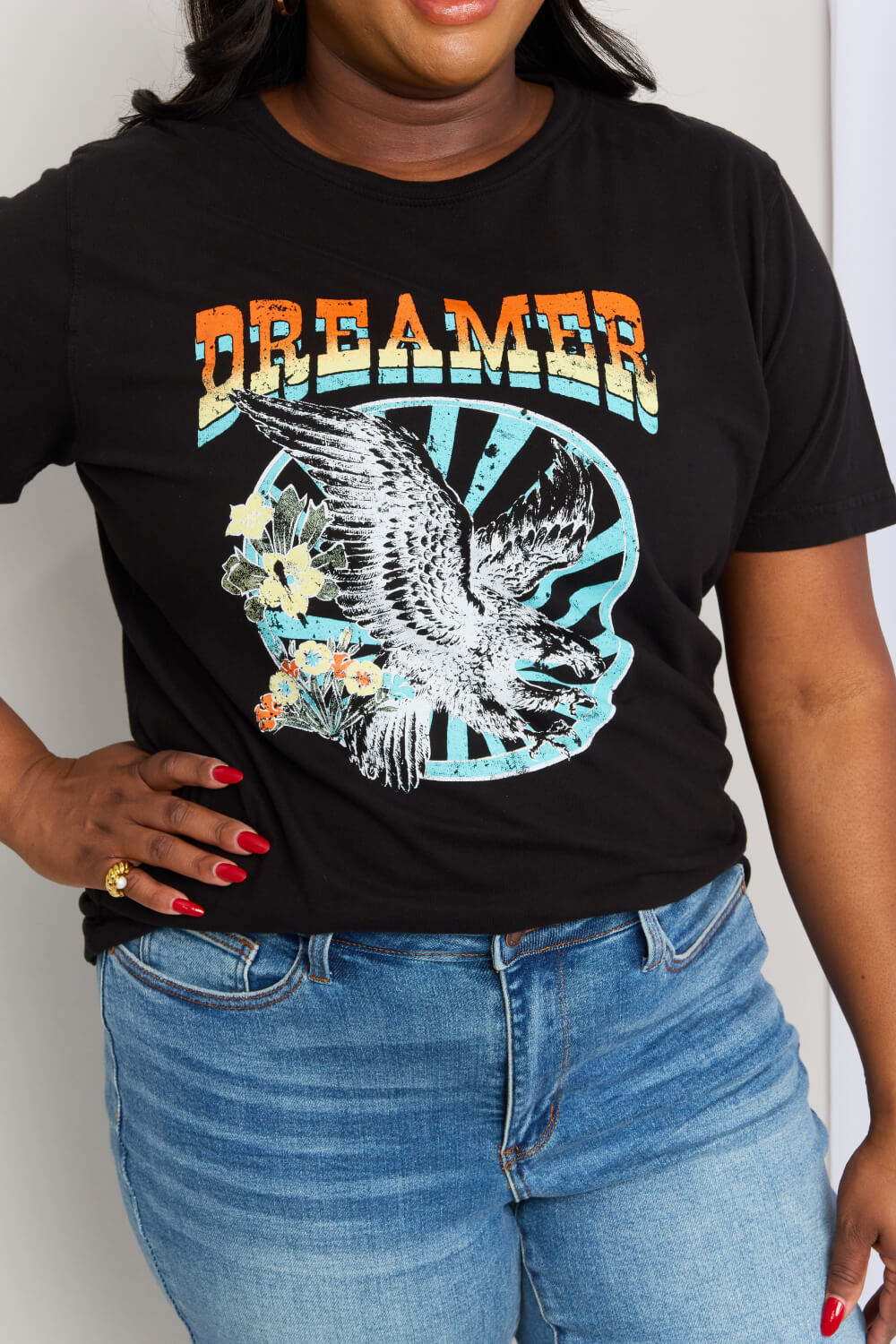 Full Size DREAMER Graphic T-Shirt - T-Shirts - Shirts & Tops - 5 - 2024