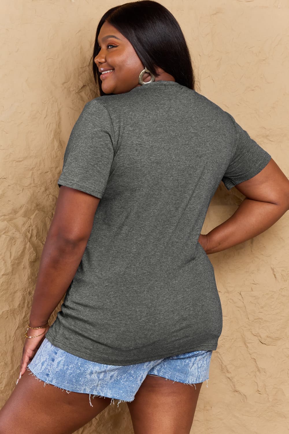 Full Size Graphic BOO Cotton T-Shirt - T-Shirts - Shirts & Tops - 12 - 2024