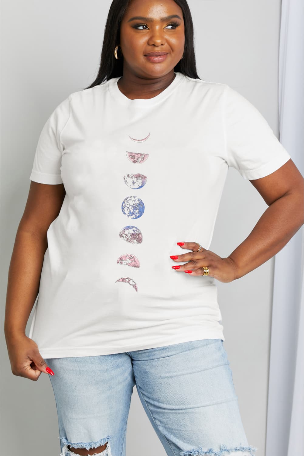 Full Size Graphic Cotton Tee - T-Shirts - Shirts & Tops - 10 - 2024