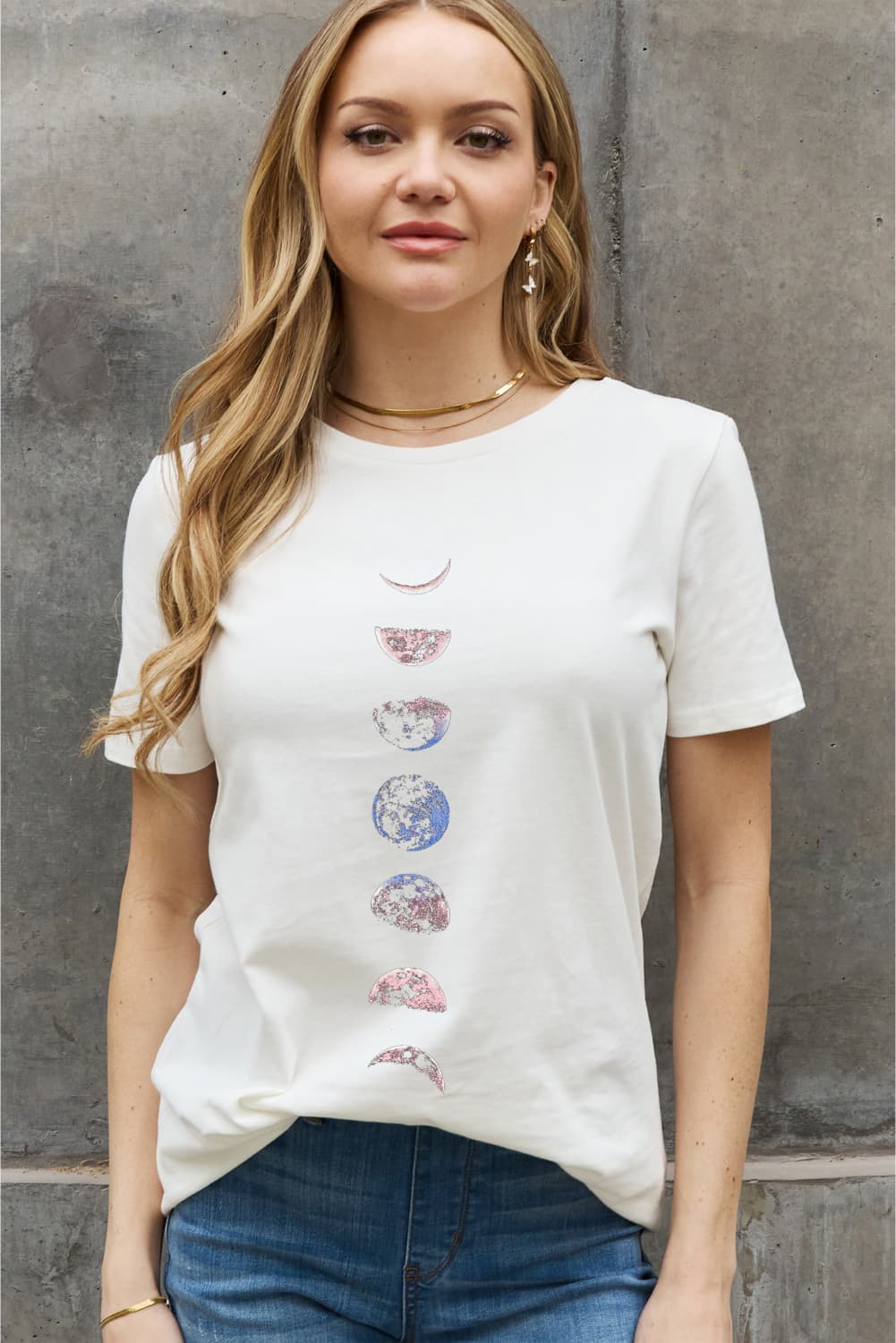 Full Size Graphic Cotton Tee - White / S - T-Shirts - Shirts & Tops - 7 - 2024